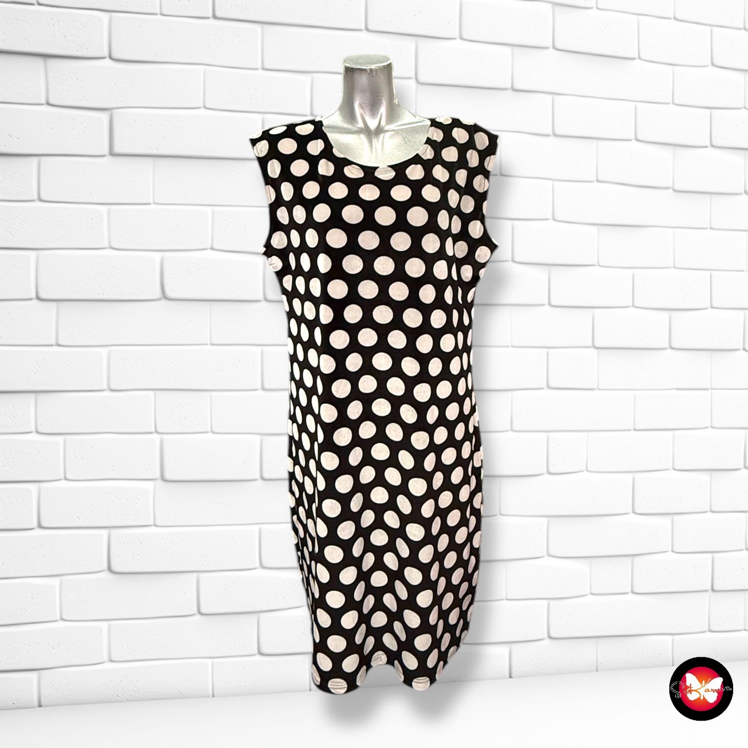Vestido de terciopelo con lunares NORAH Talla 42 (GRANDE)