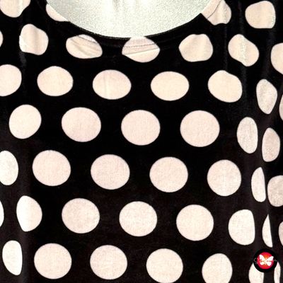 Vestido de terciopelo con lunares NORAH Talla 42 (GRANDE)