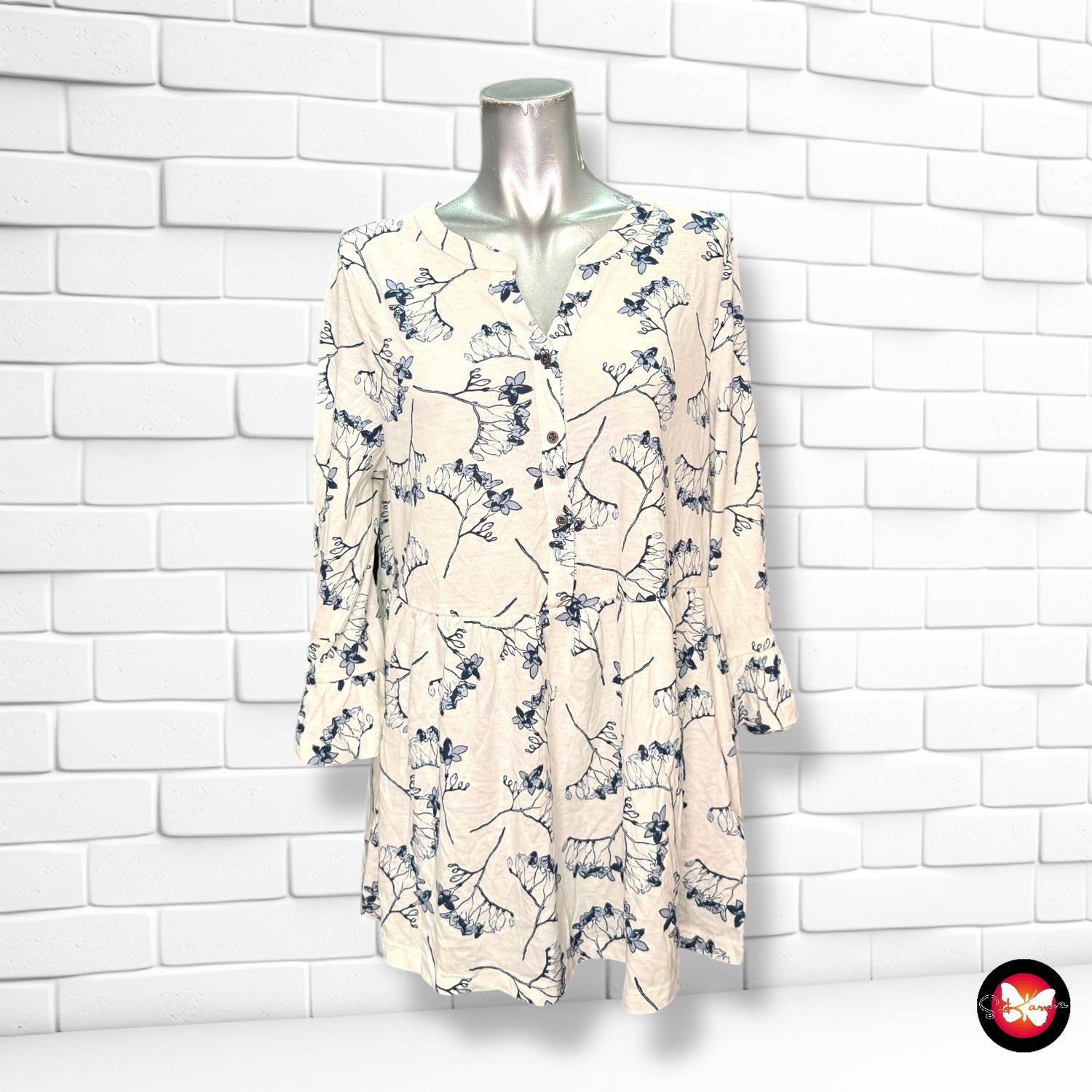 Blusa estampada JOHN BANER Talla 40/42 (grande)