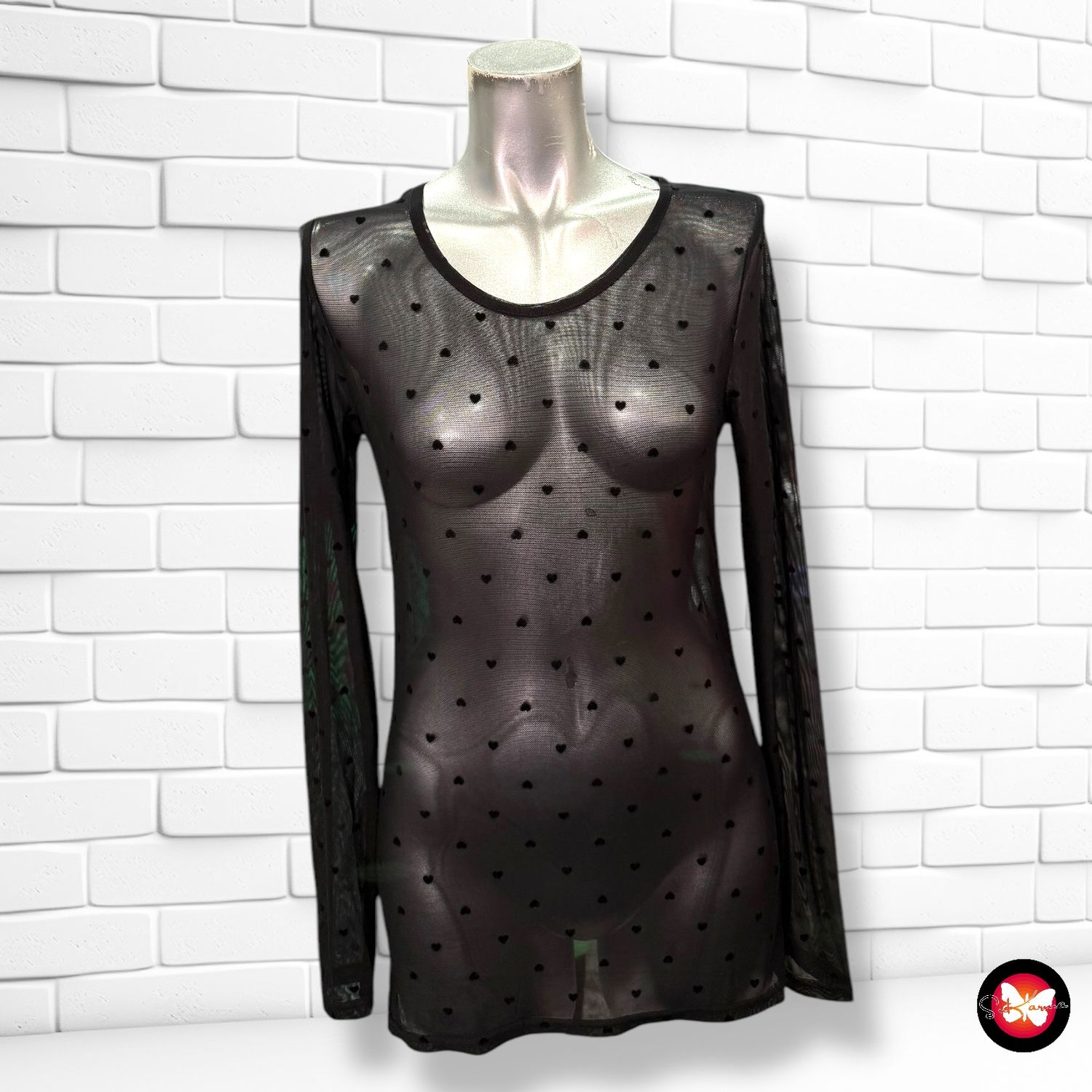 Blusa de malla con estrellitas Talla L/XL
