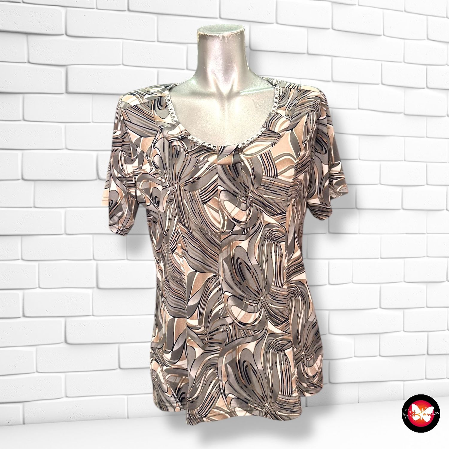 Blusa con estampado Talla XL