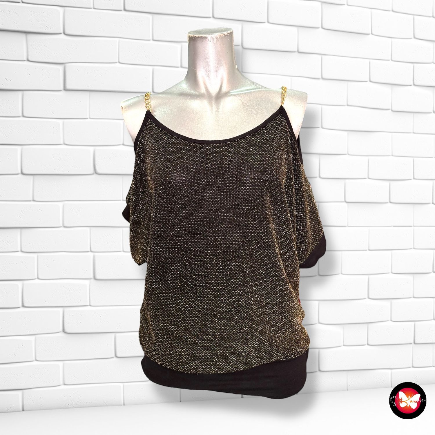 Blusa de noche con brillo Talla S
