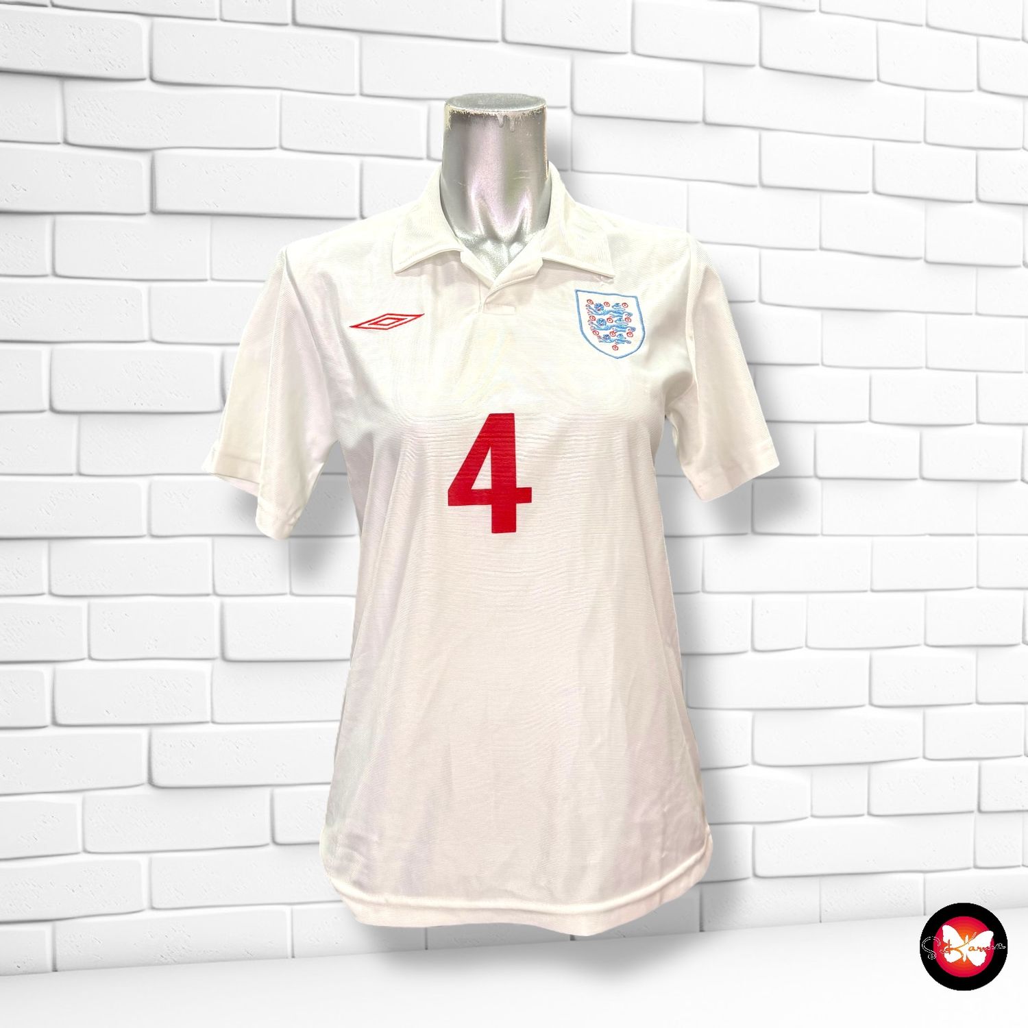 Camiseta fútbol ENGLAND · GERRARD Talla Niño 12 años
