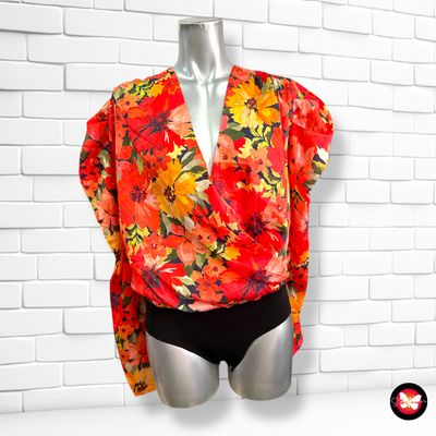 Body con mangas abullonadas Talla L