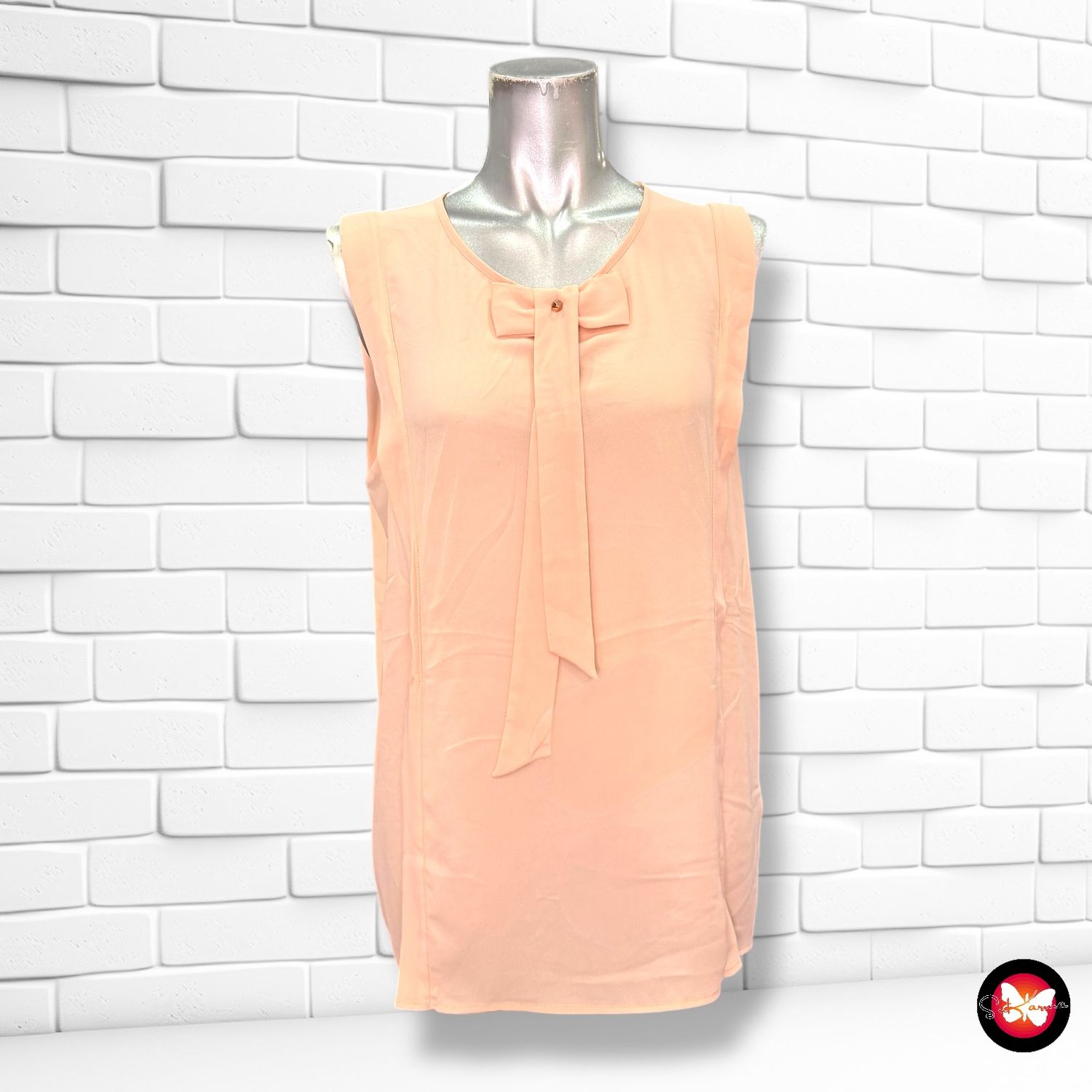Blusa básica con lacito CLAUDIE PIERLOT Talla 38
