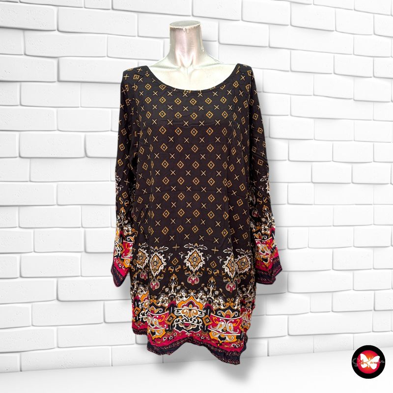Blusón con estampado ZANZEA Talla XXL