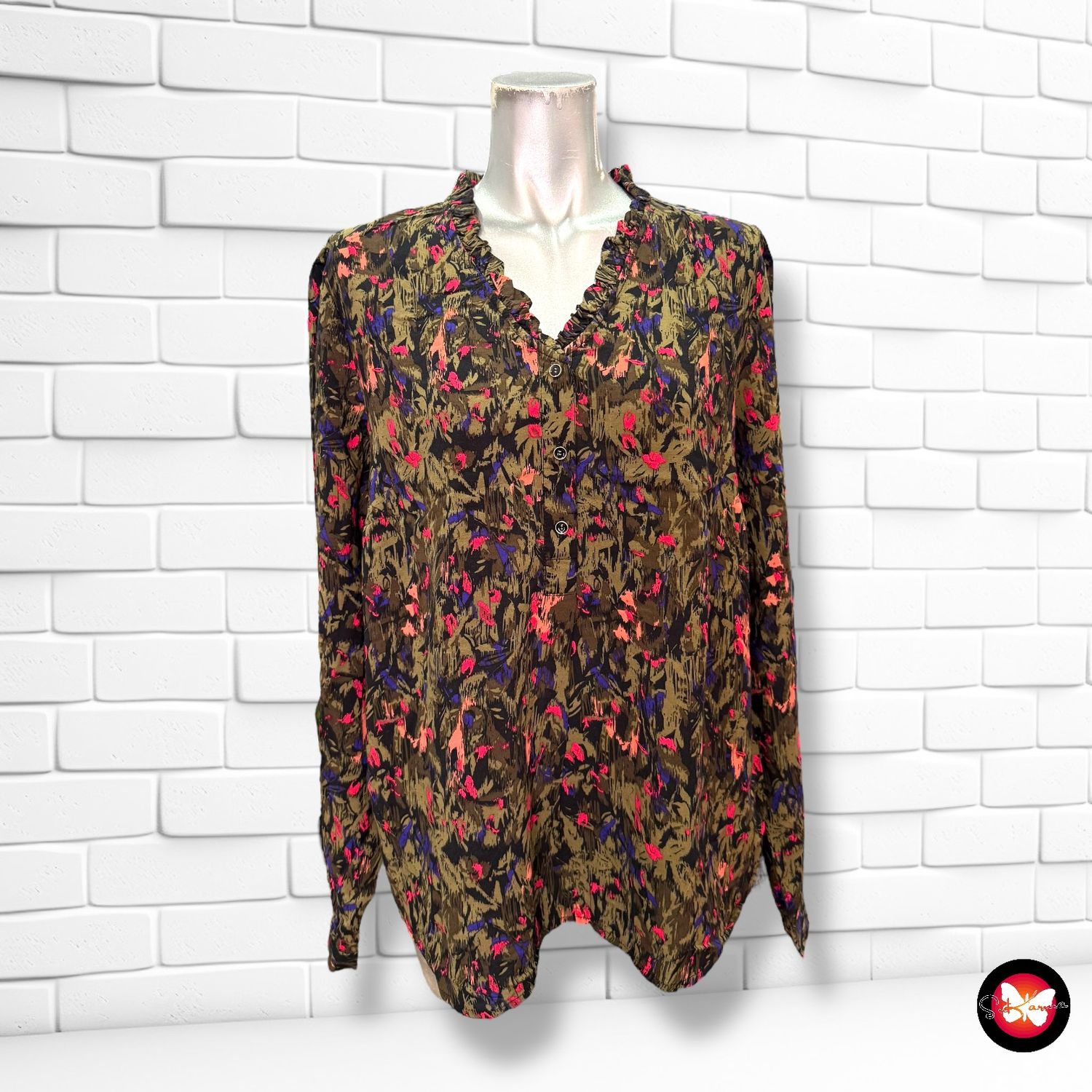 Blusa con estampado PROMOD Talla L