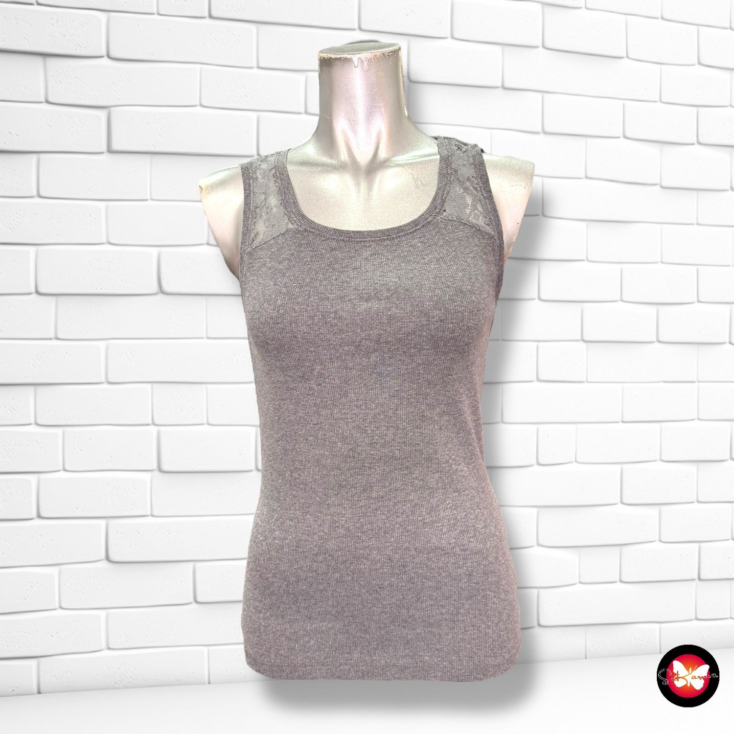 Camiseta con encaje ESMARA Talla S