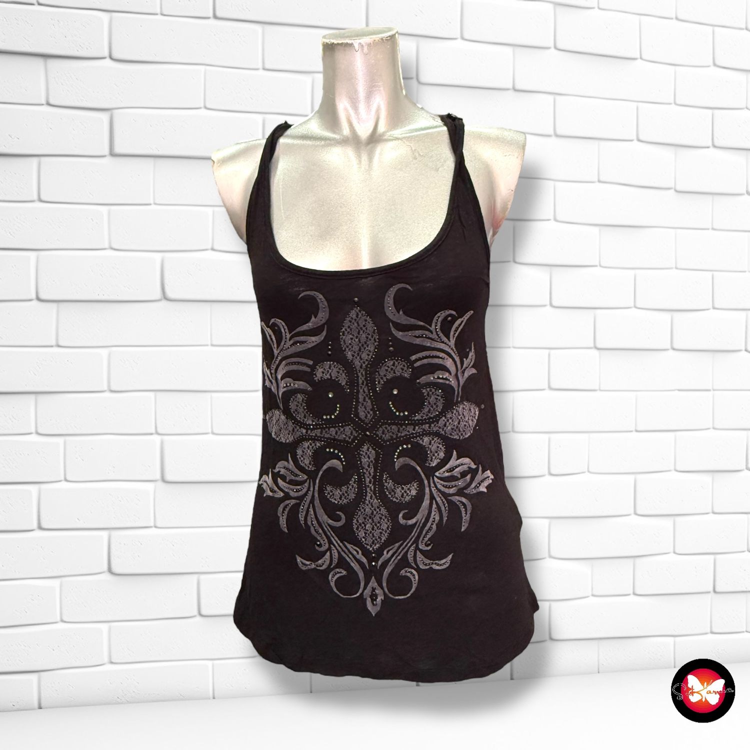 Camiseta con encaje en la espalda AMISU Talla XS