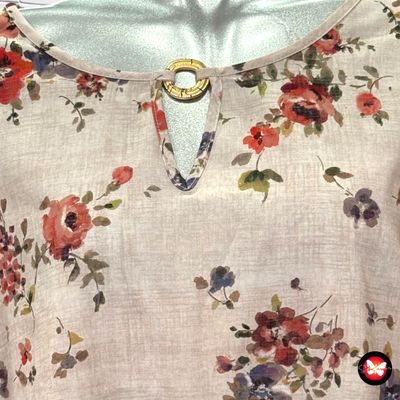Blusa estampado flores PUNTO ROMA Talla L
