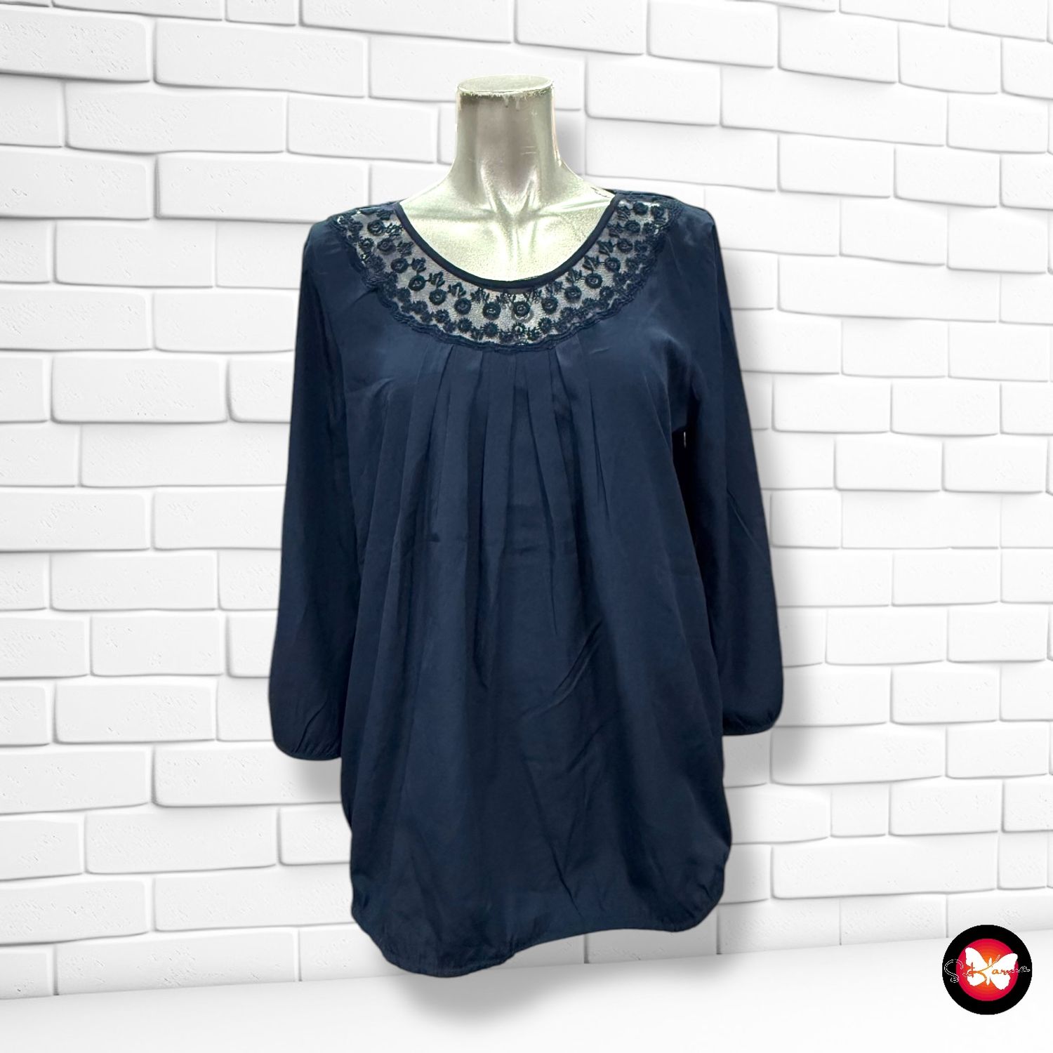 Blusa de media manga con encaje VERO MODA Talla M