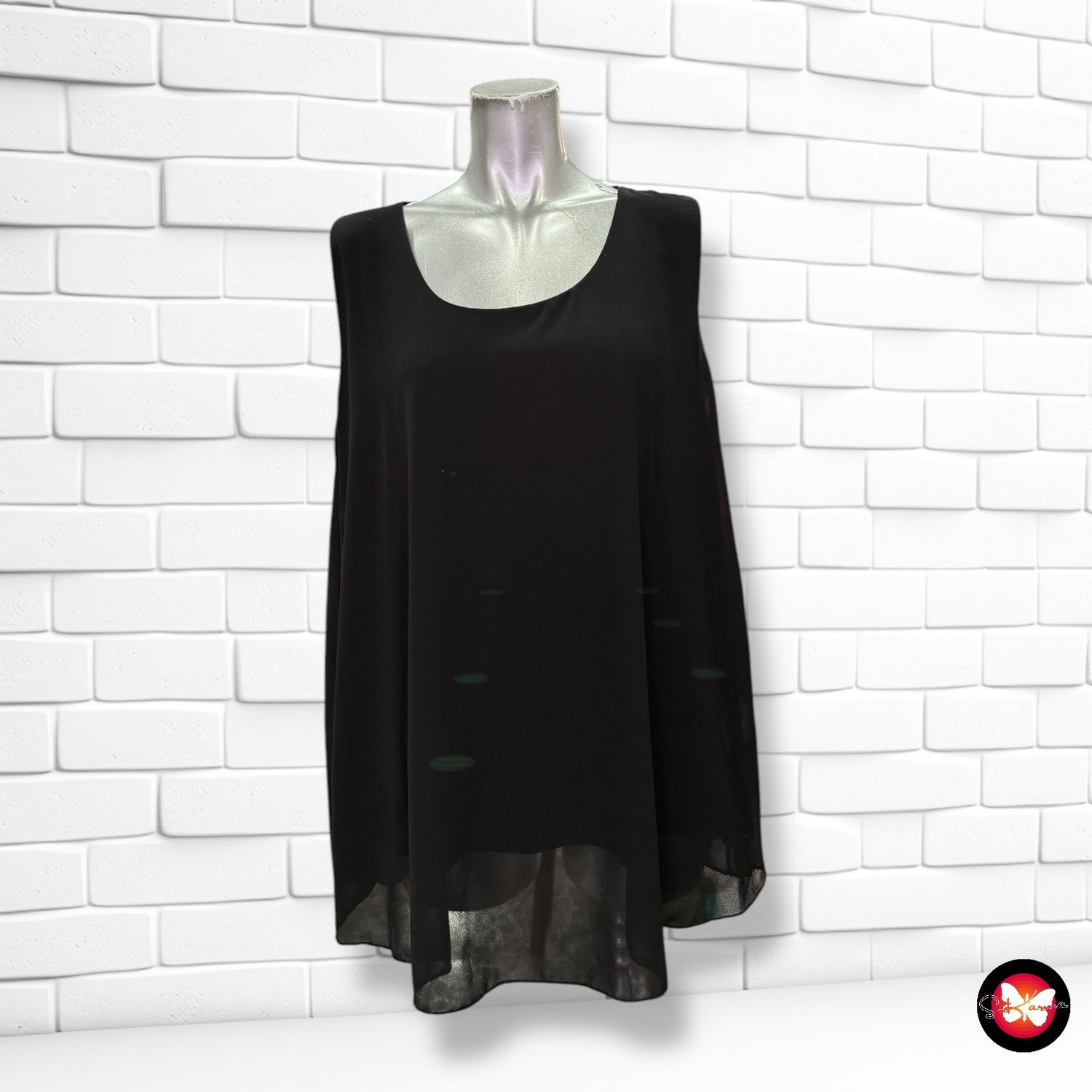 Blusa básica sin mangas Talla Única