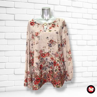 Blusa estampado flores PUNTO ROMA Talla L