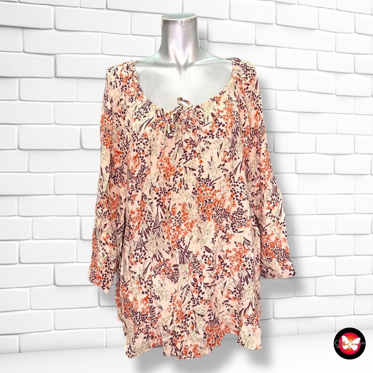 Blusa de media manga Talla XL