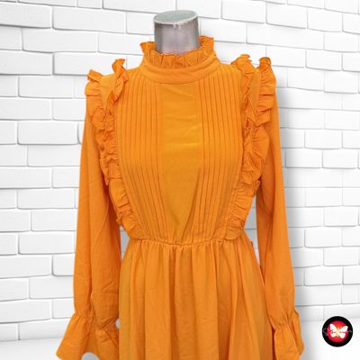 **HOY** Vestido largo con volantes SHEIN Talla XS