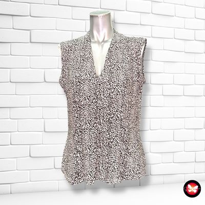 Blusa sin mangas animal print Talla S