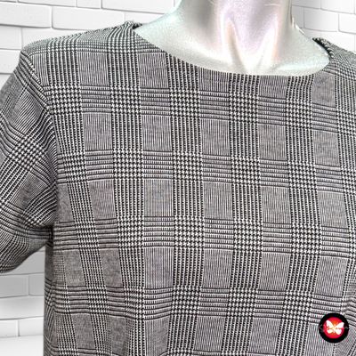 Vestido estampado príncipe de gales STRADIVARIUS Talla M