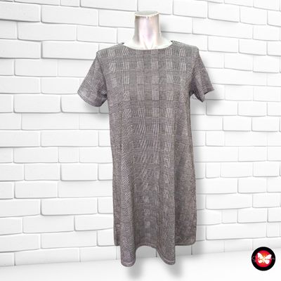 Vestido estampado príncipe de gales STRADIVARIUS Talla M