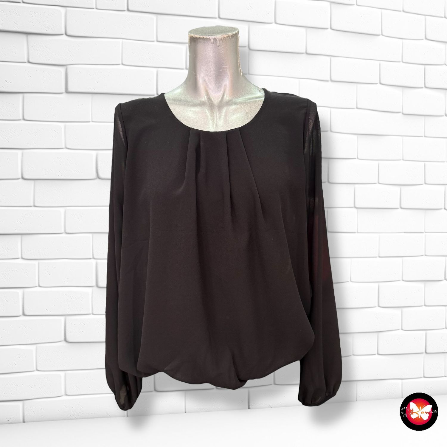 Blusa de noche con encaje en la espalda VICTORIA&amp;VIOLET Talla S