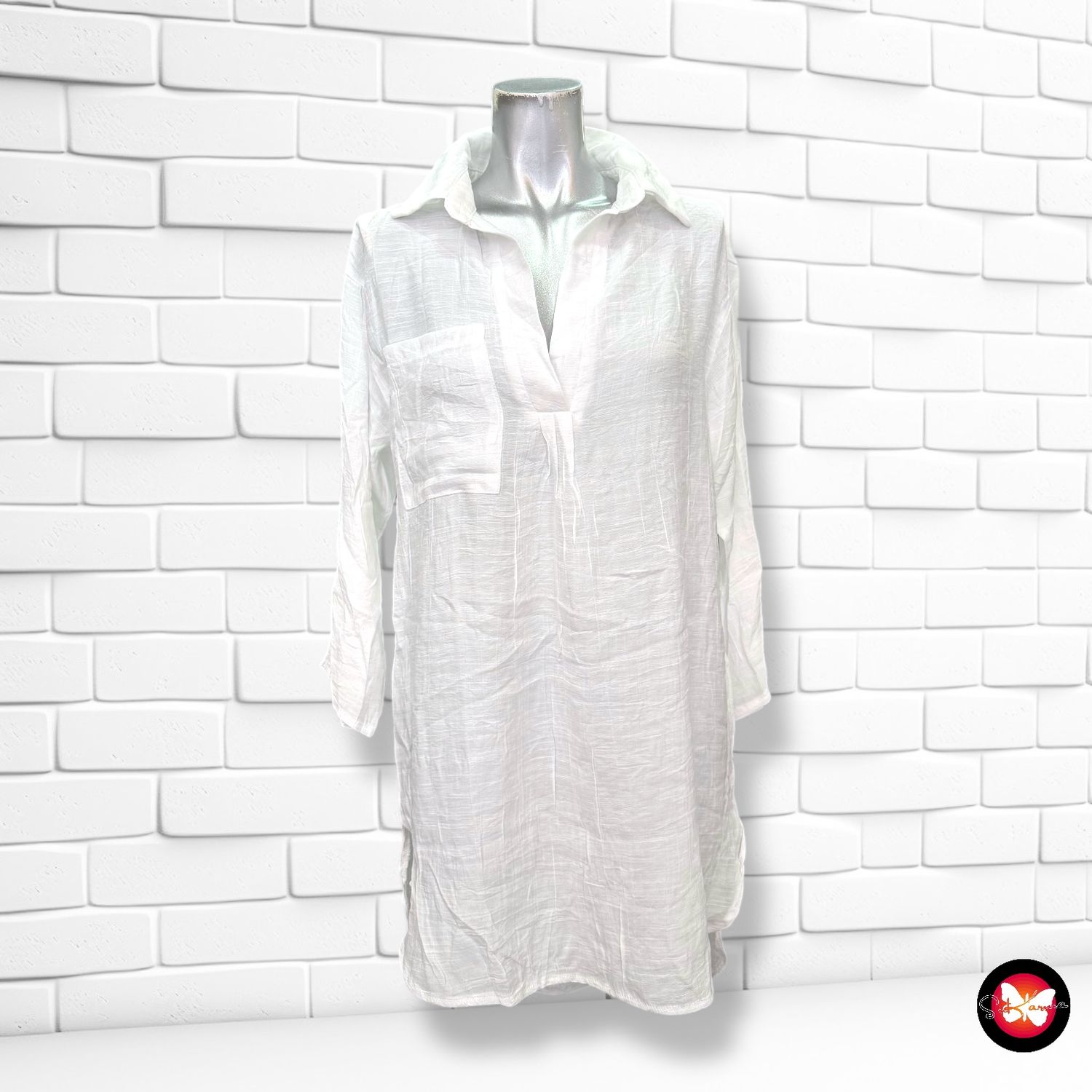 Blusón blanco SHEIN Talla XS