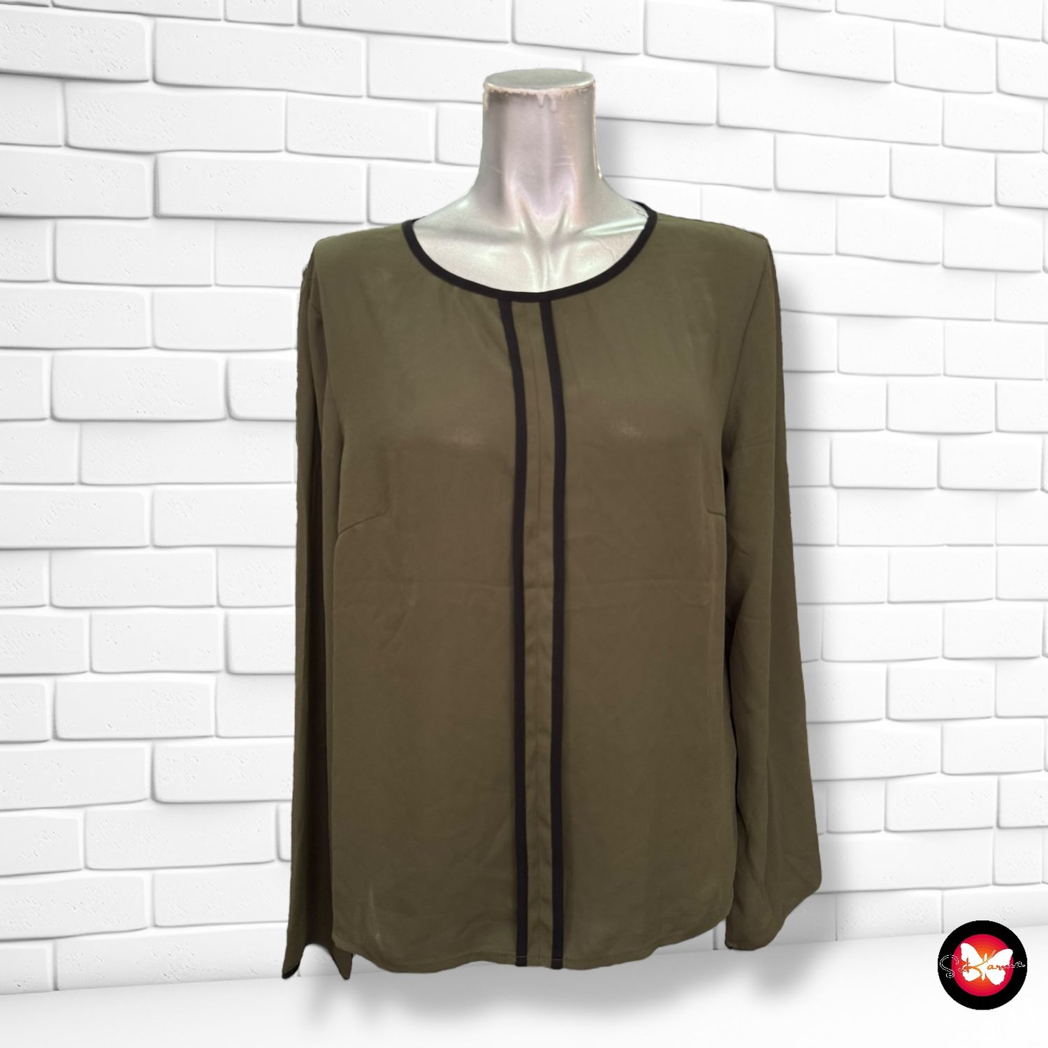 Blusa básica de manga larga SHEIN Talla M