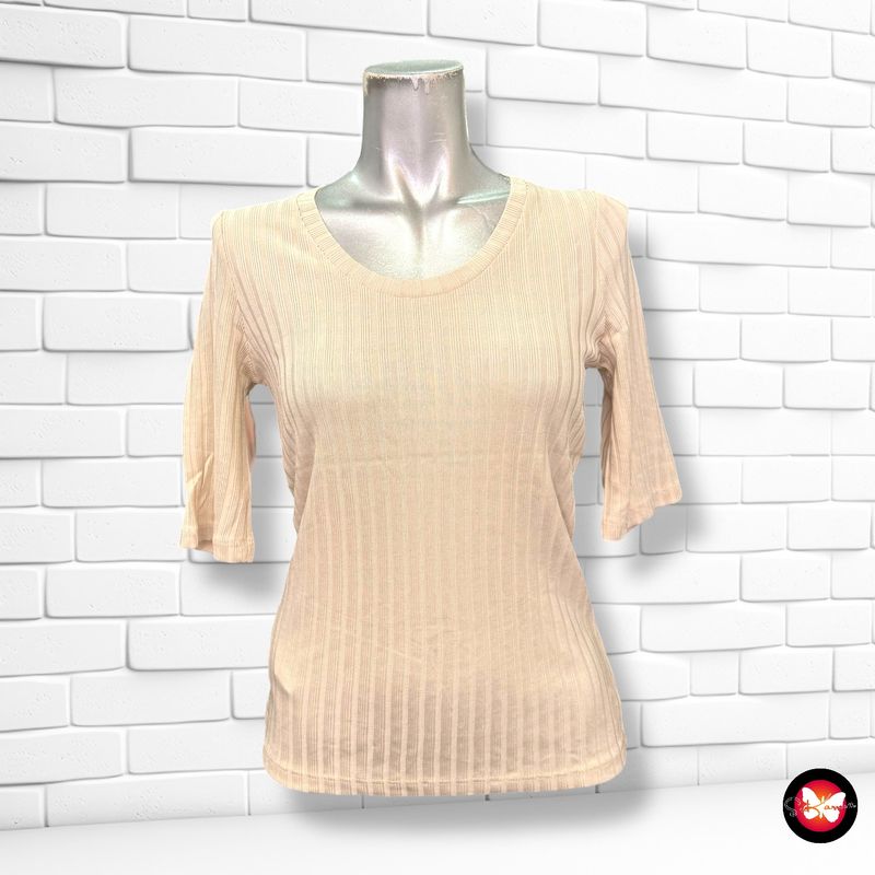 Jersey de manga corta canalé MANGO Talla S