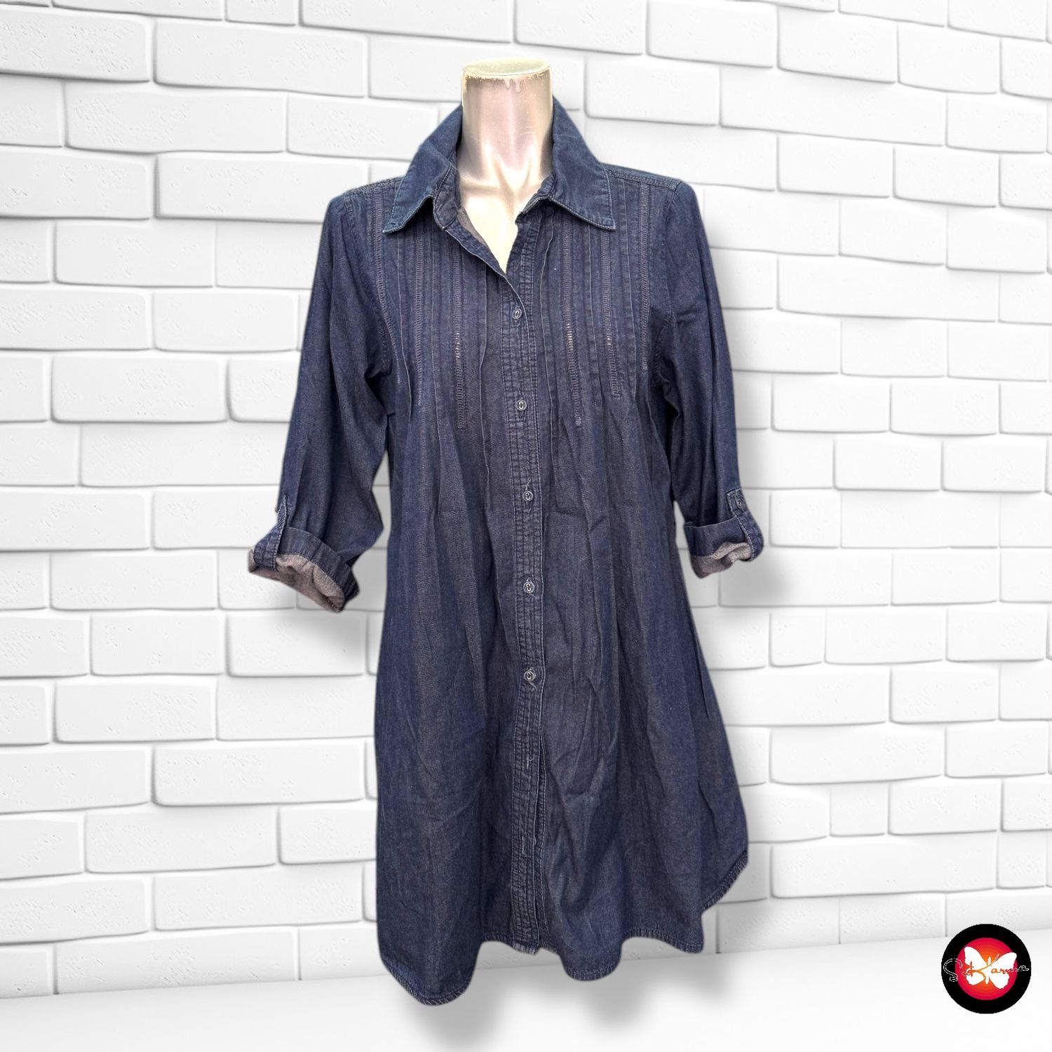 Camisa vaquera de media manga Talla M