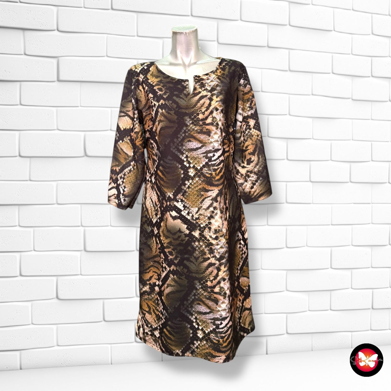 Vestido formal animal print DAZZLING Talla L