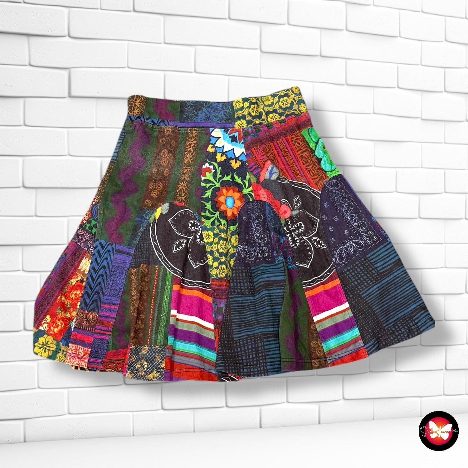 Falda de antelina DESIGUAL Talla S