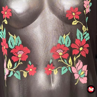 **HOY** Blusa traslúcida con estampado PRIMARK Talla 48