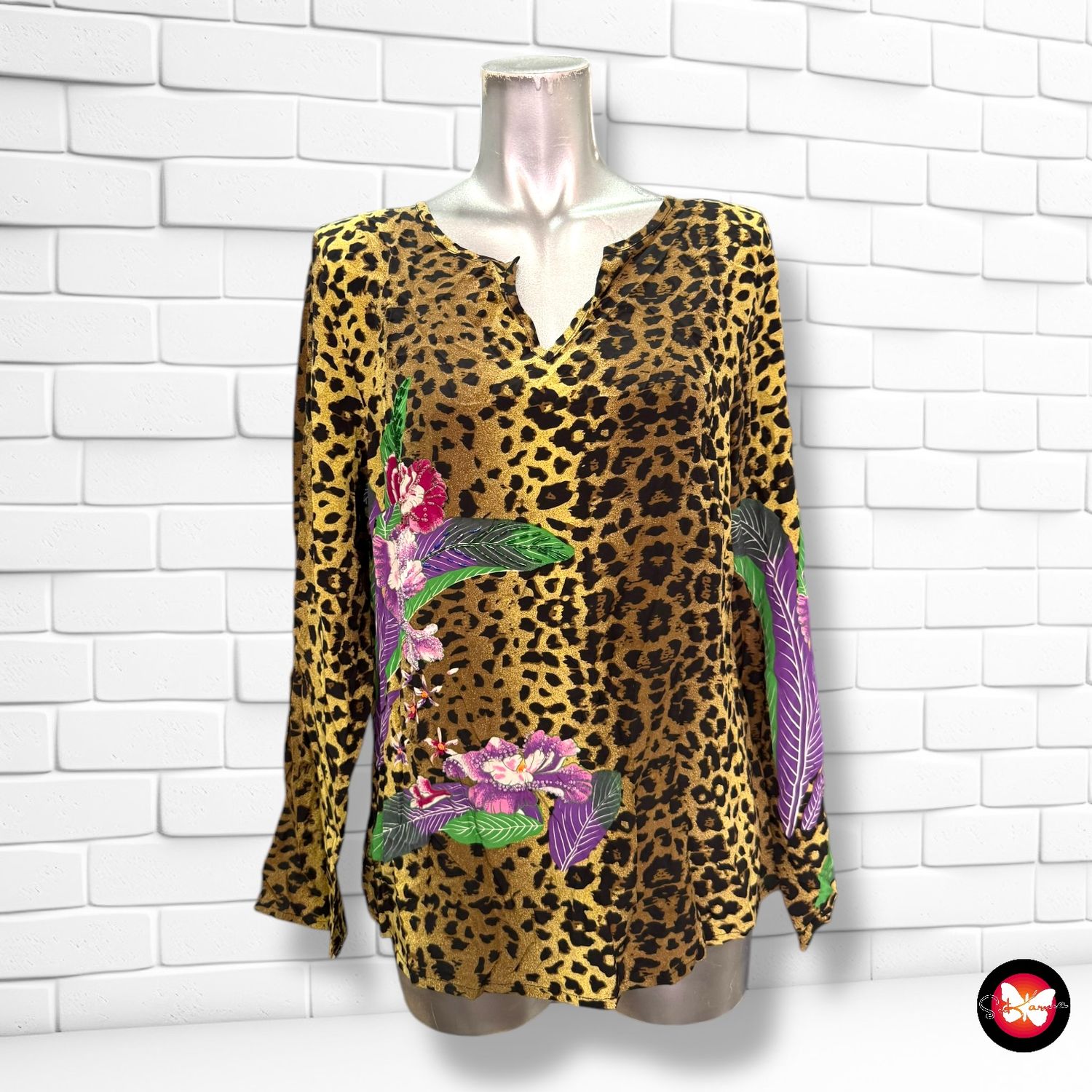 Blusa con estampado Talla 42