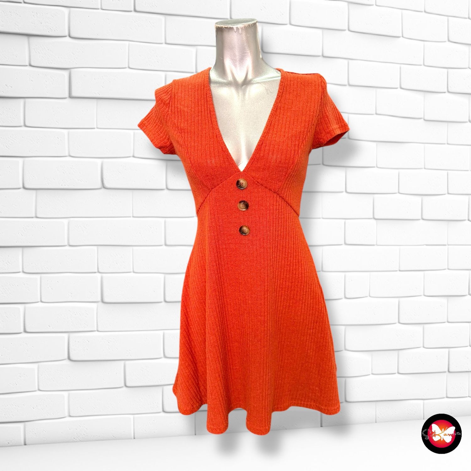 **HOY** Vestido canalé SHEIN Talla M
