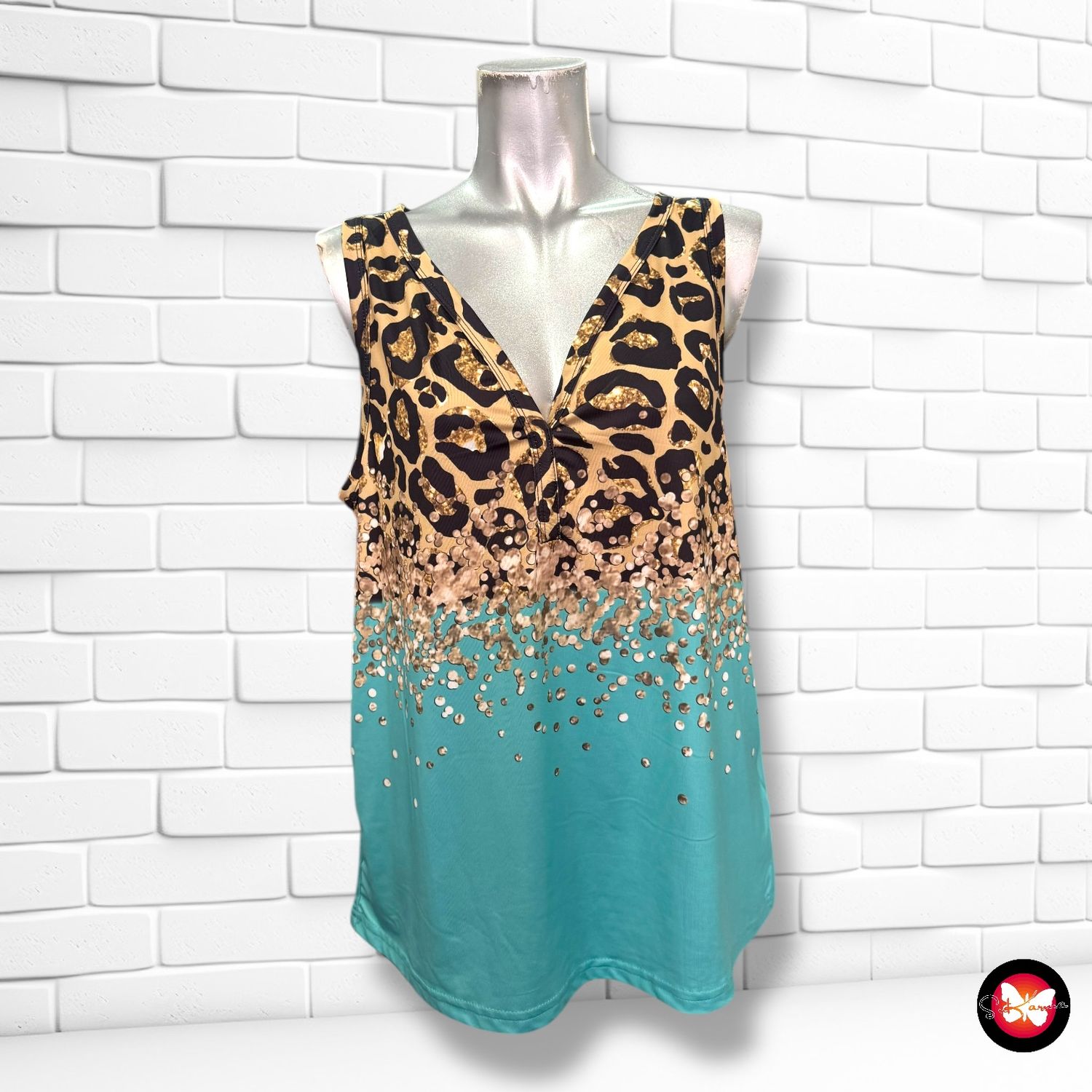 Blusa con estampado SHEIN Talla L