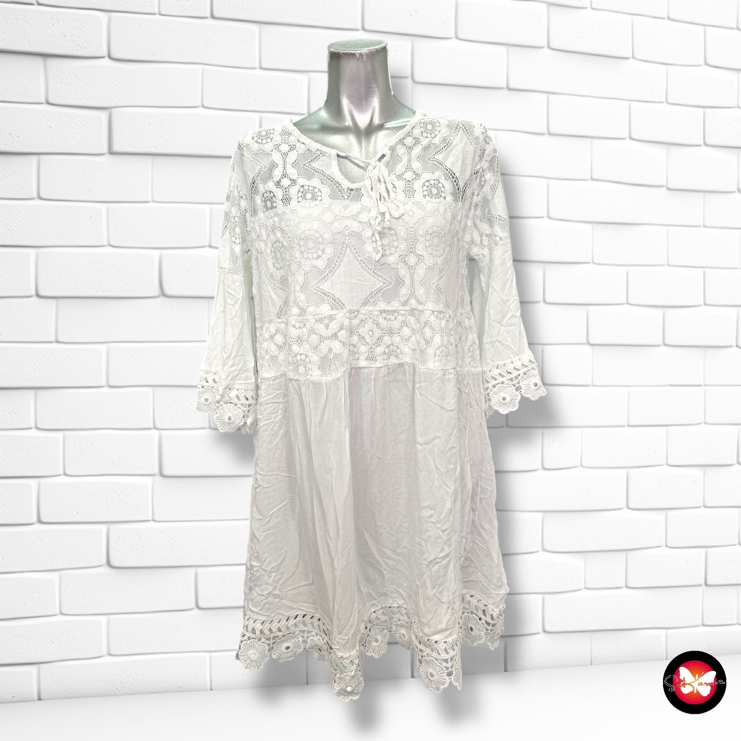 Blusa con encaje Talla Única