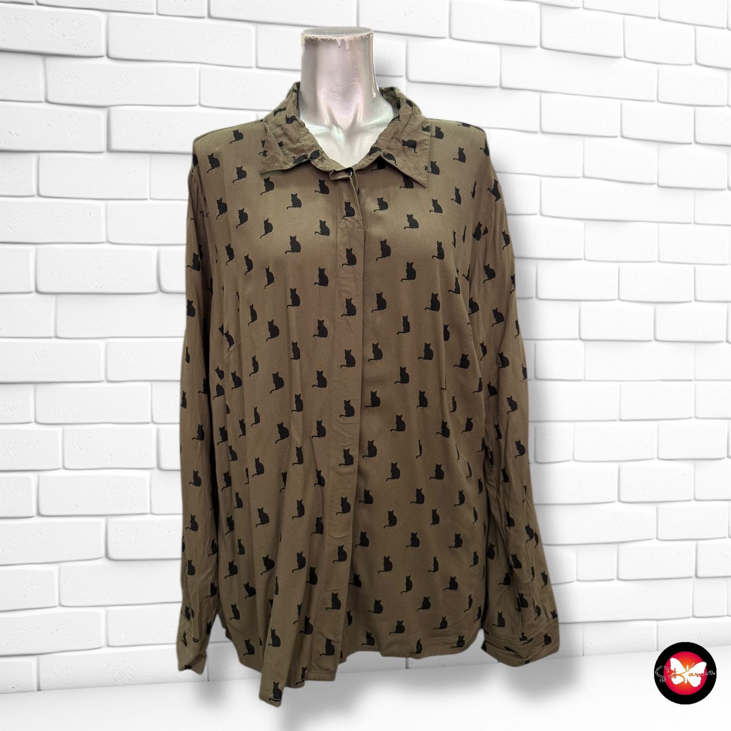 Camisa con estampado gatitos RAINBOW Talla 46