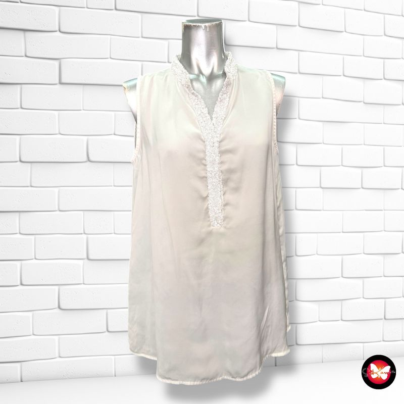 Blusa básica con lentejuelas PROMOD Talla M/L