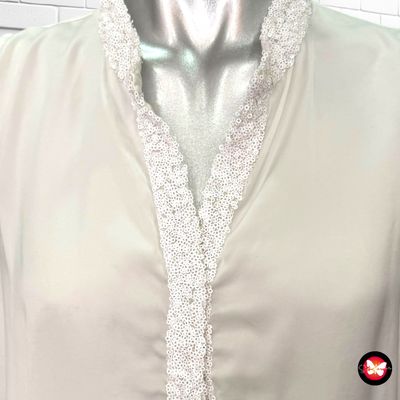 Blusa básica con lentejuelas PROMOD Talla M/L