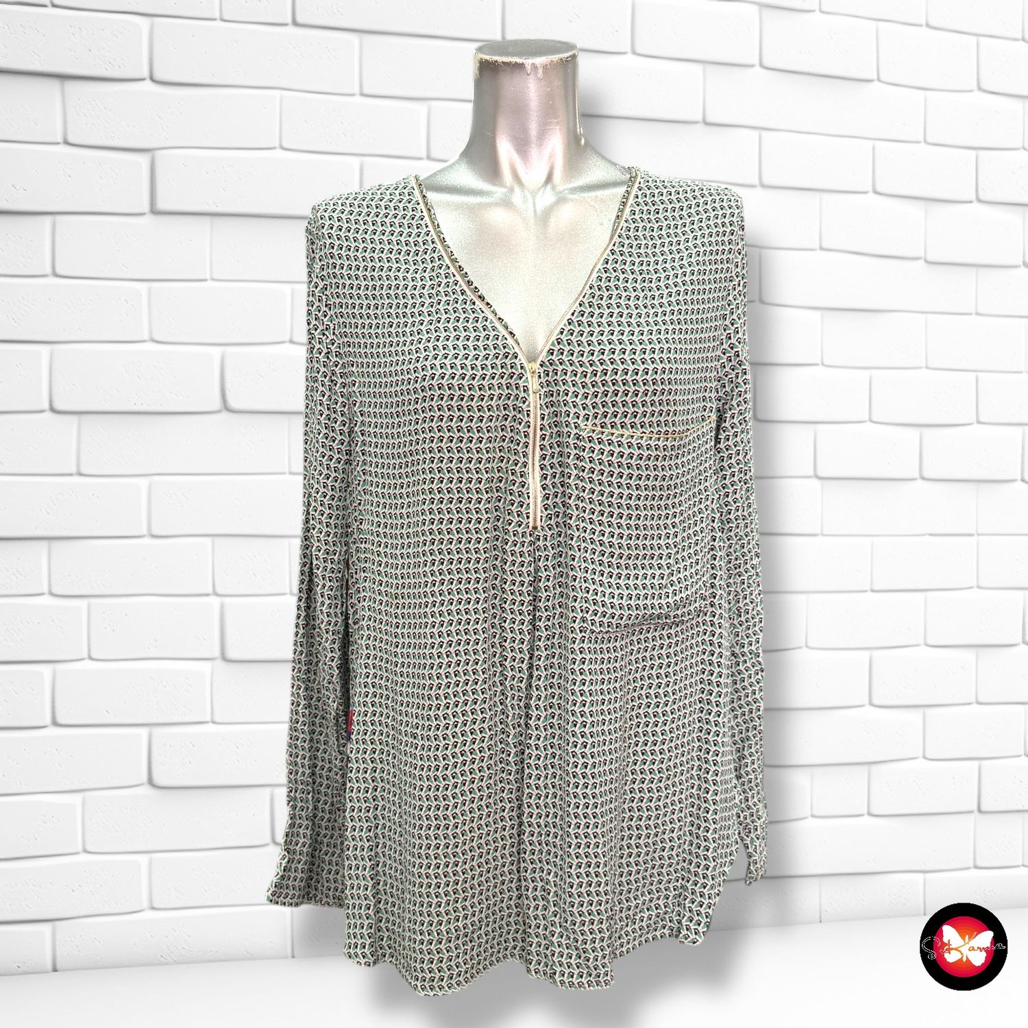 Blusa con estampado PROMOD Talla M/L