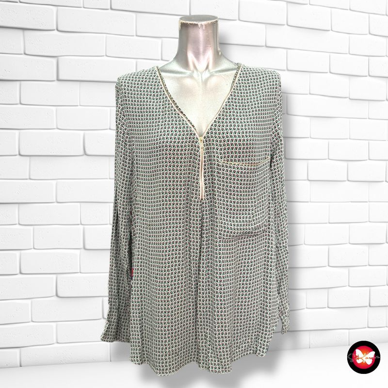 Blusa con estampado PROMOD Talla M/L