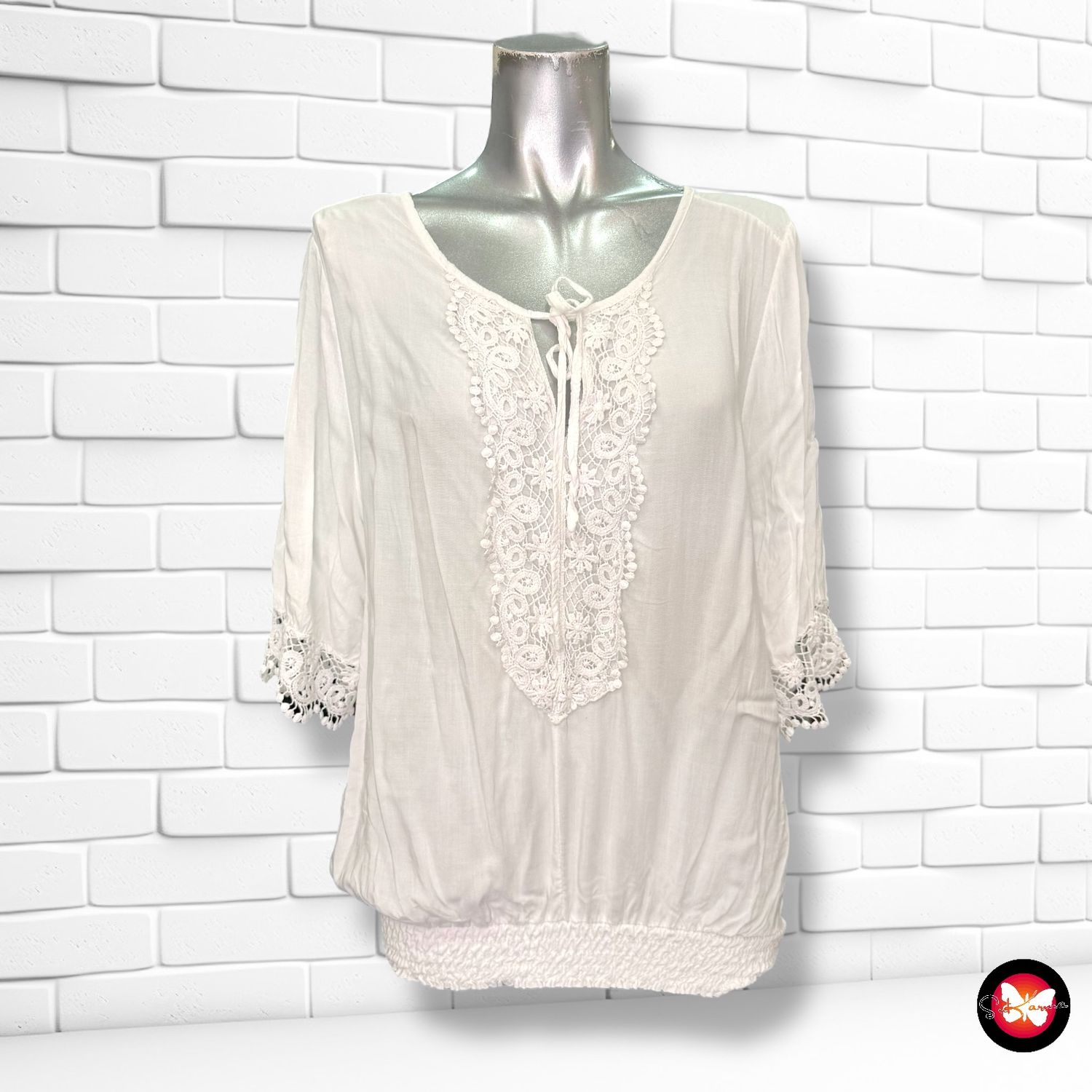 Blusa con bordados FOS Talla S