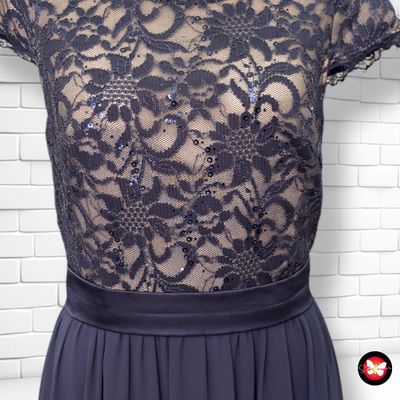 Vestido largo de ceremonia ZERO Talla 36