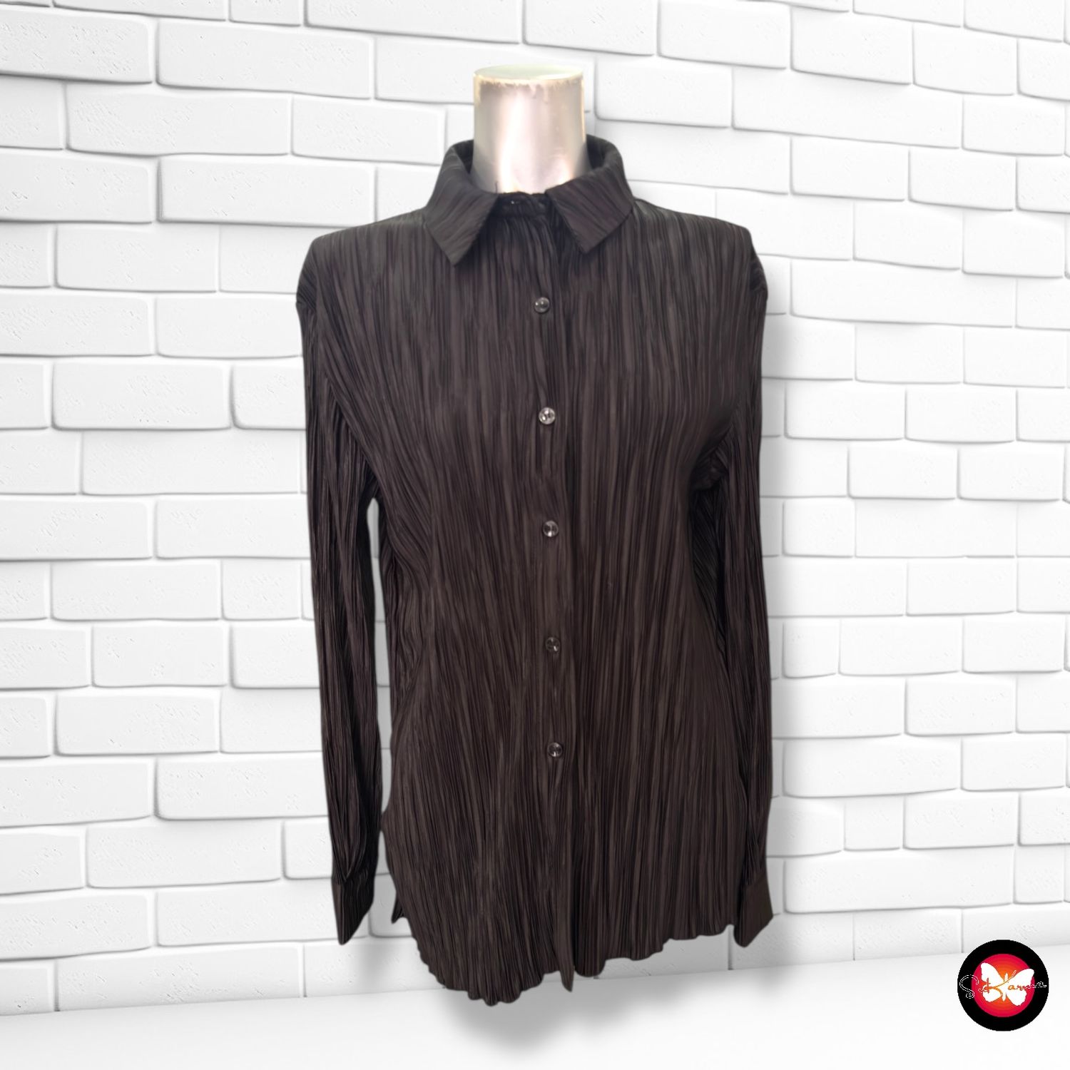 Camisa plisada STRADIVARIUS Talla S