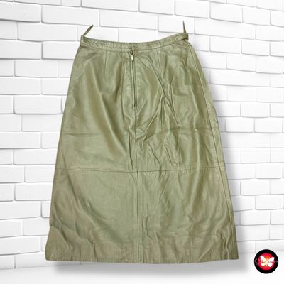 **HOY** Falda midi de piel JACOB LINO Talla 44 (pequeña)