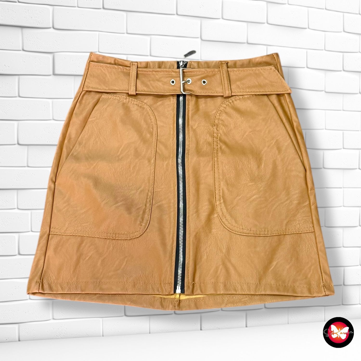 Falda de piel sintética Talla M