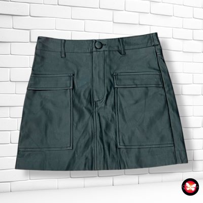 Falda de piel sintética ZARA Talla S