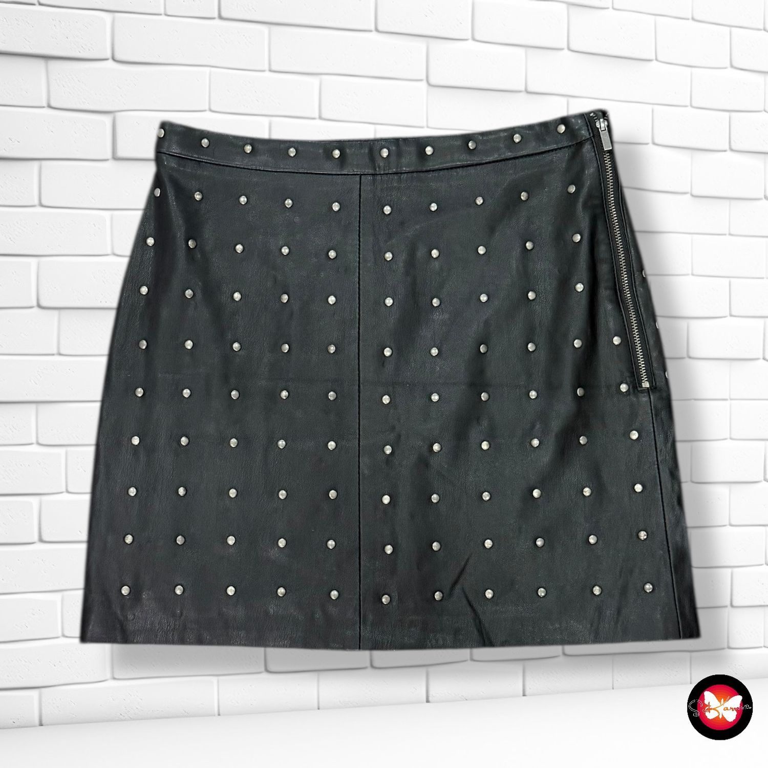 **HOY** Falda de piel sintética ZARA Talla S