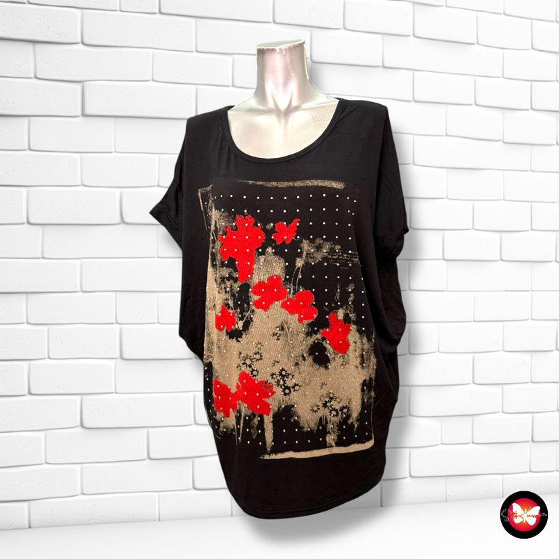 **HOY** Camiseta con manga de mariposa Talla L/XL