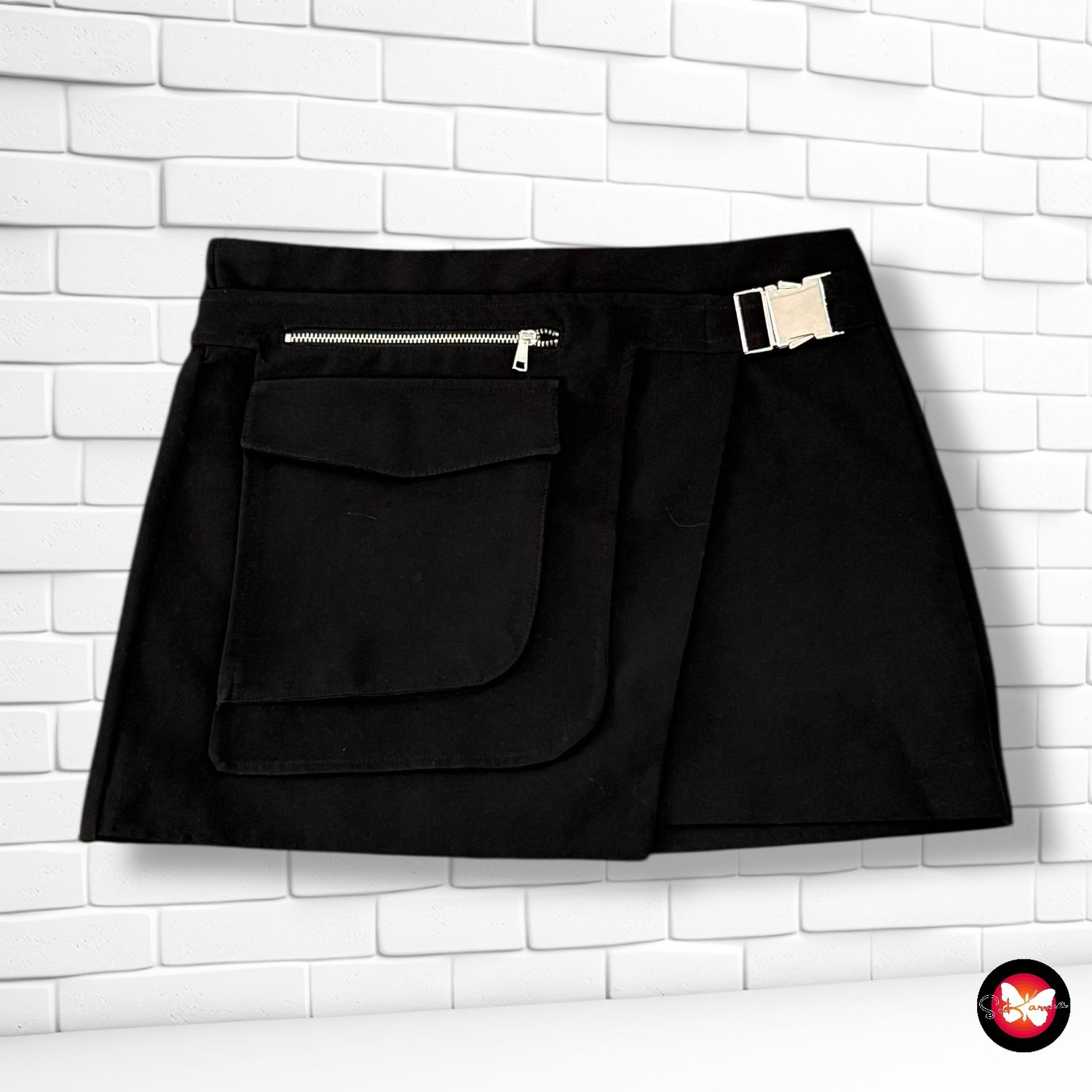 Falda con cinturón ZARA Talla XS