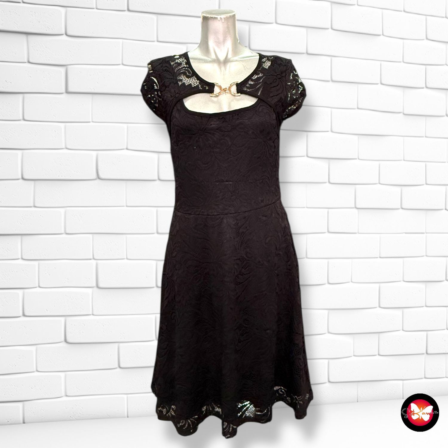 Vestido de noche de encaje MELROSE Talla 36