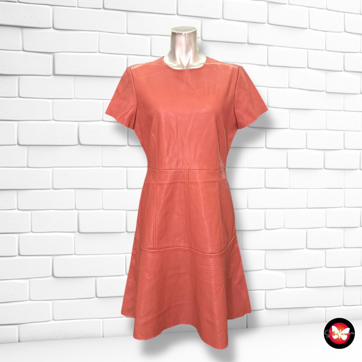 Vestido de piel sintética SFERA Talla L